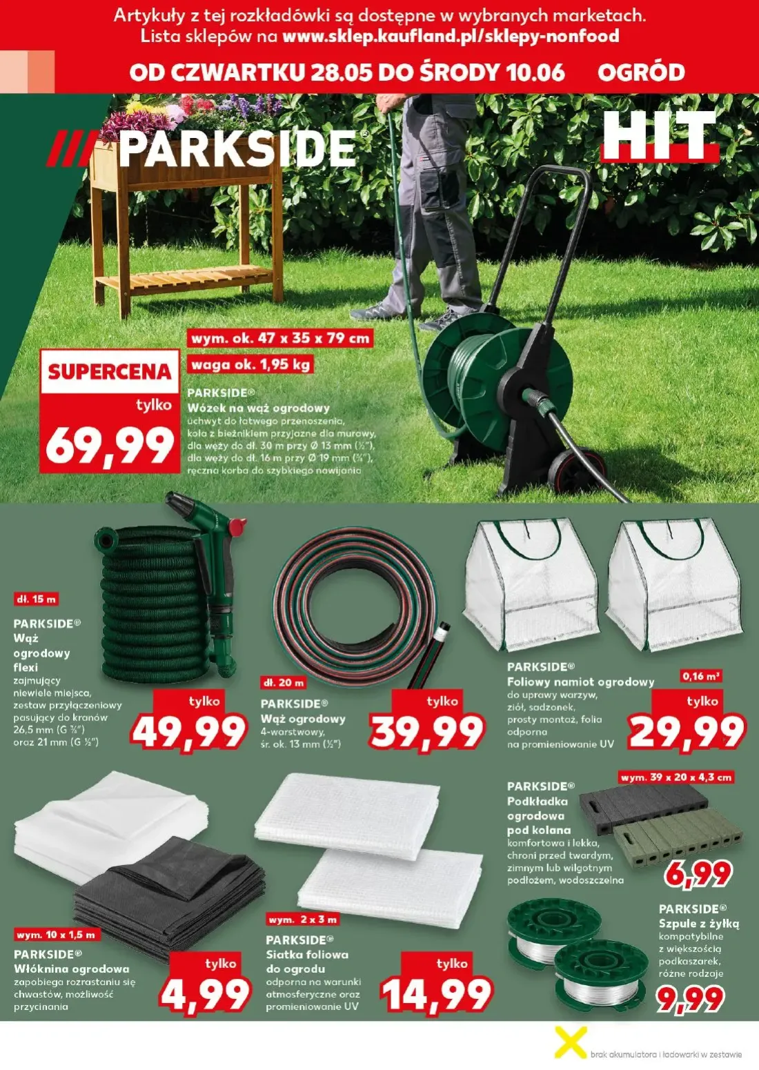 Kaufland gazetka, strona 10 z 18 — PARKSIDE® Wózek na wąż ogrodowy, PARKSIDE® Wąż ogrodowy flexi, PARKSIDE® Wąż ogrodowy 4-w…