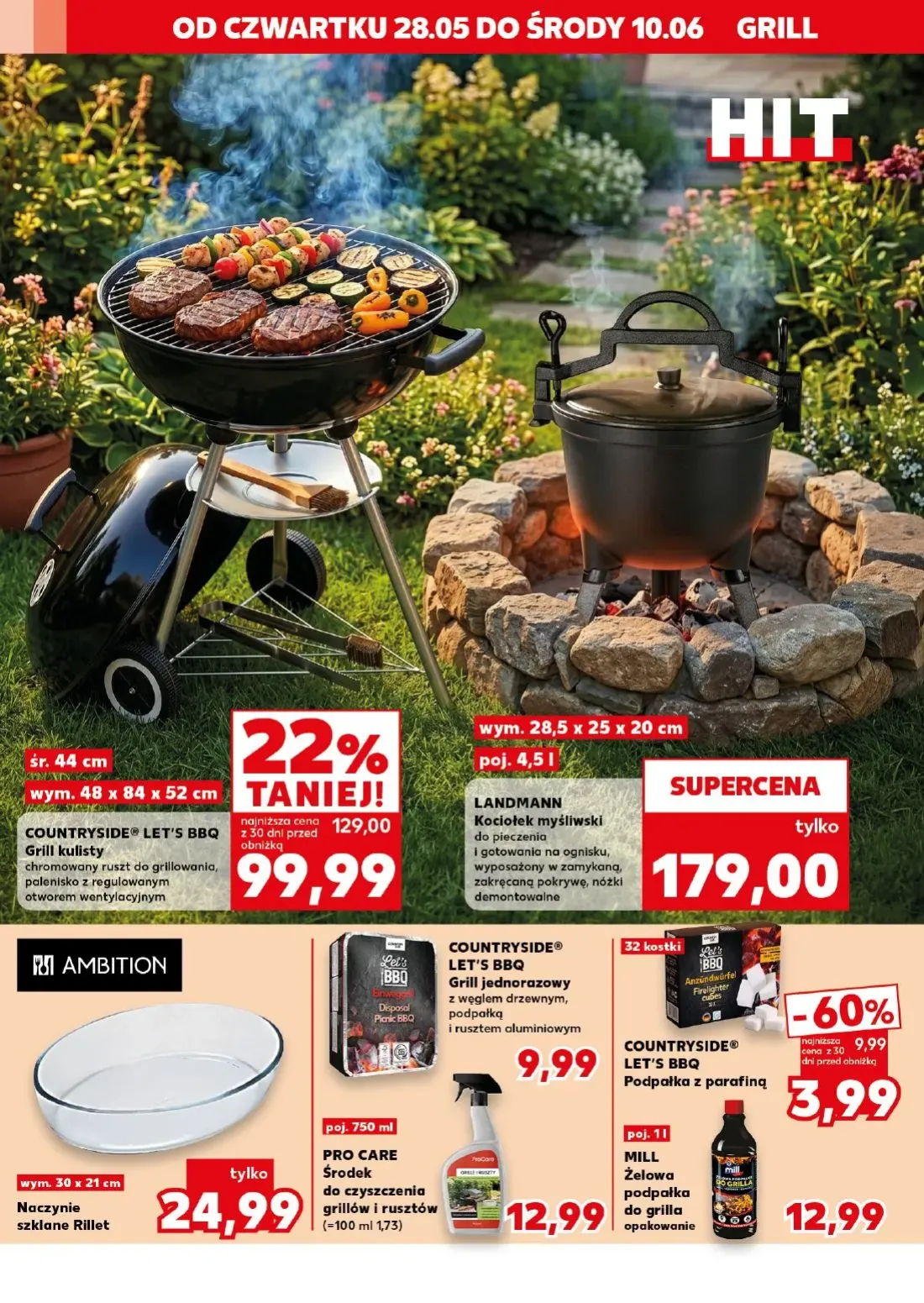 Kaufland gazetka, strona 14 z 18 — COUNTRYSIDE® LET'S BBQ Grill kulisty, COUNTRYSIDE® LET'S BBQ Podpałka z parafiną, COUNTRY…