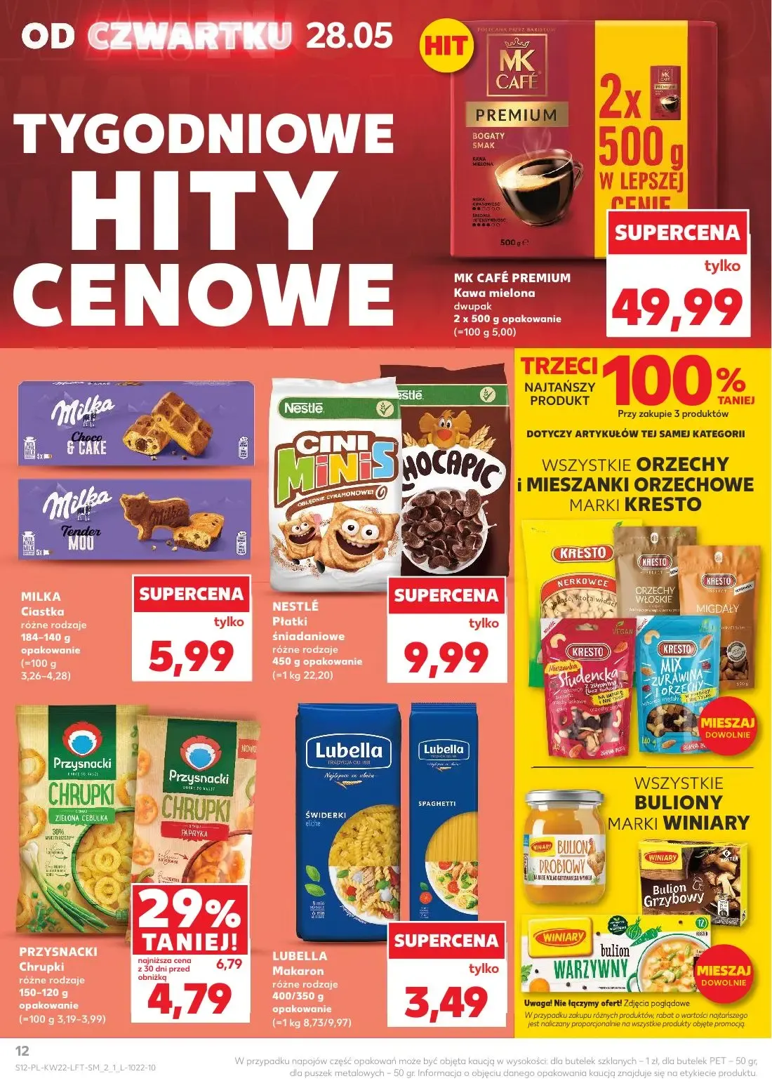 Kaufland gazetka, strona 12 z 70 — MK CAFÉ PREMIUM Kawa mielona, MILKA Ciastka
