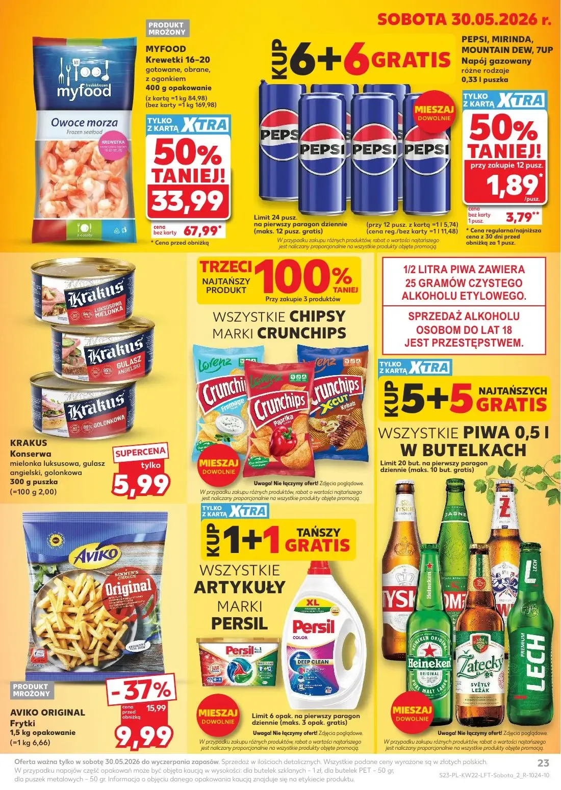 Kaufland gazetka, strona 23 z 70 — PEPSI, MIRINDA, MOUNTAIN DEW, 7UP
