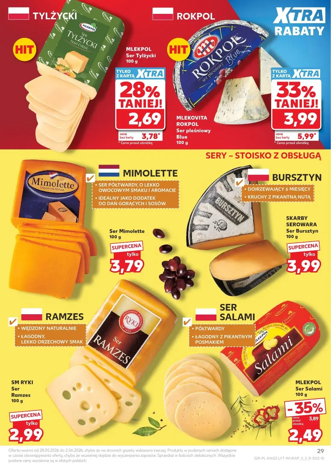 Kaufland gazetka, strona 29 z 70 — Ser pleśniowy Blue, Ser Salami, Ser Tylżycki