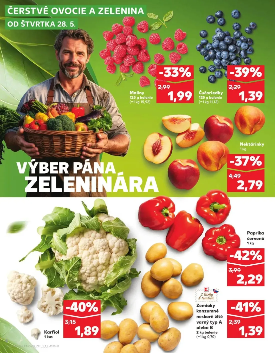Kaufland leták, strana 4 z 72 — Nektárinky, Maliny, Čučoriedky