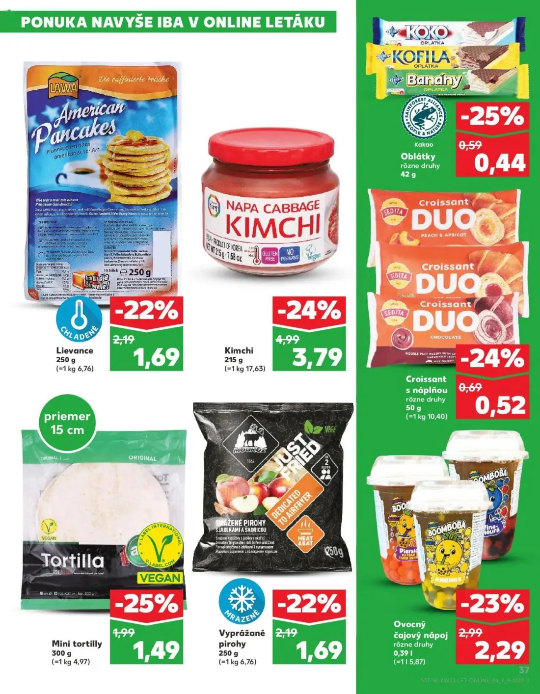 Kaufland leták, strana 37 z 72 — Croissant s náplňou rôzne druhy