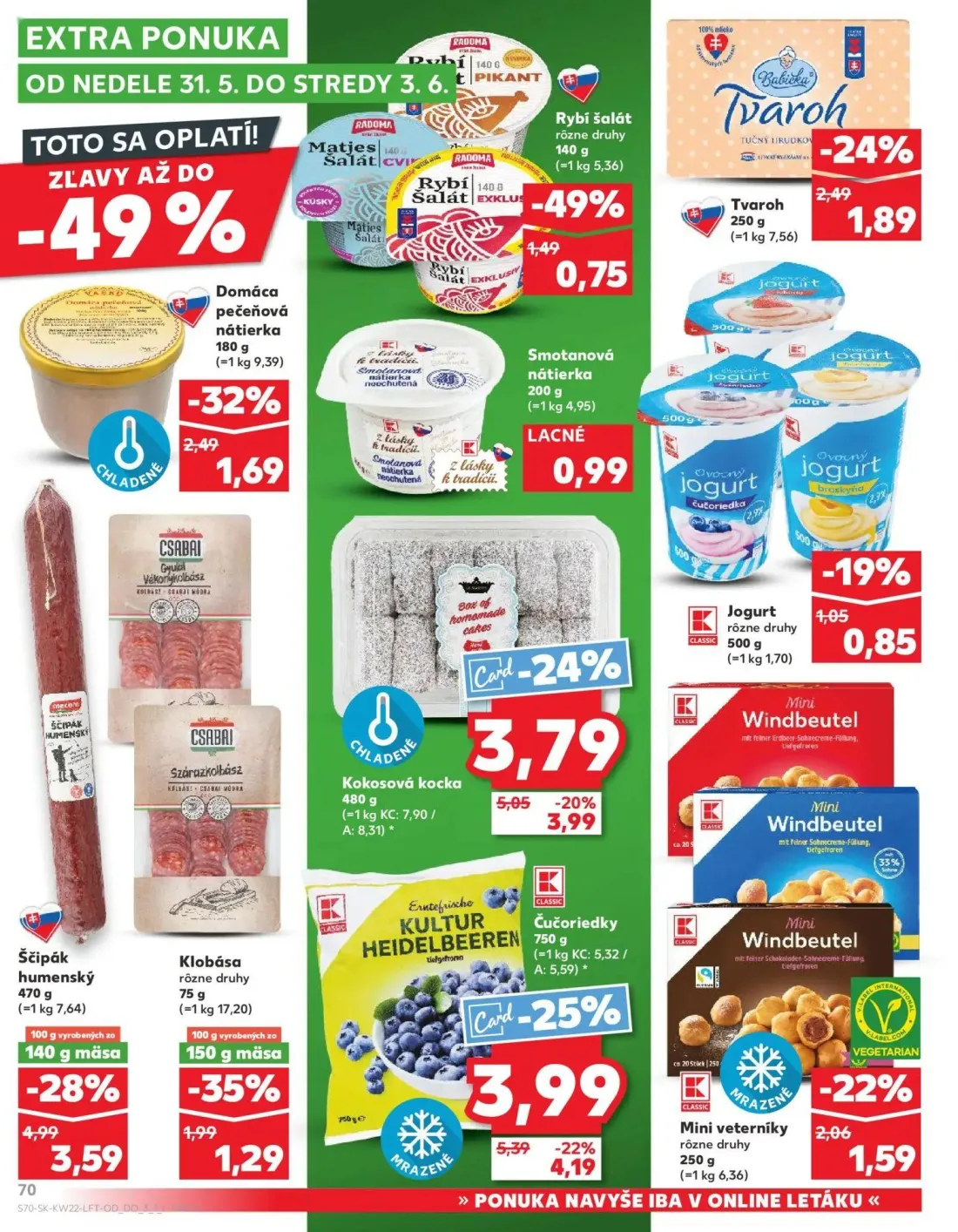 Kaufland leták, strana 70 z 72 — Rybí šalát