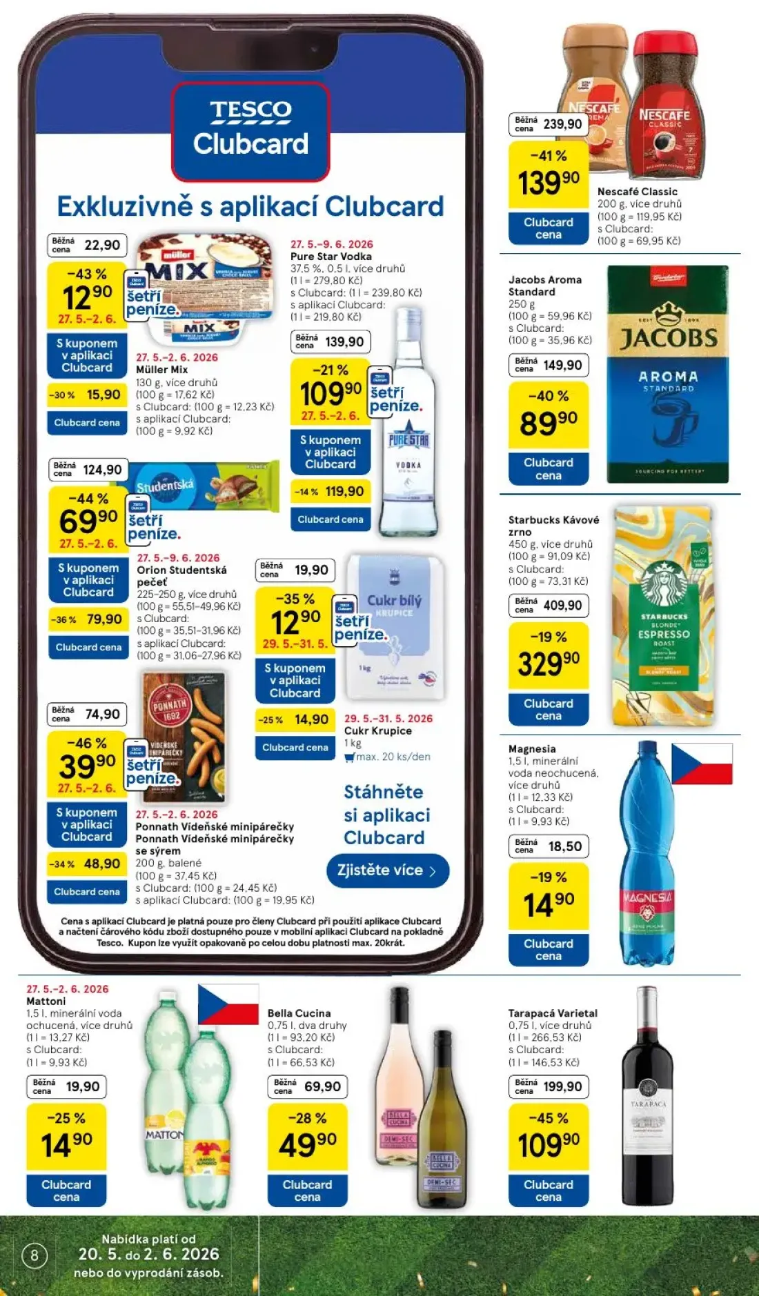 Tesco leták, strana 8 z 37 — Jacobs Aroma Standard