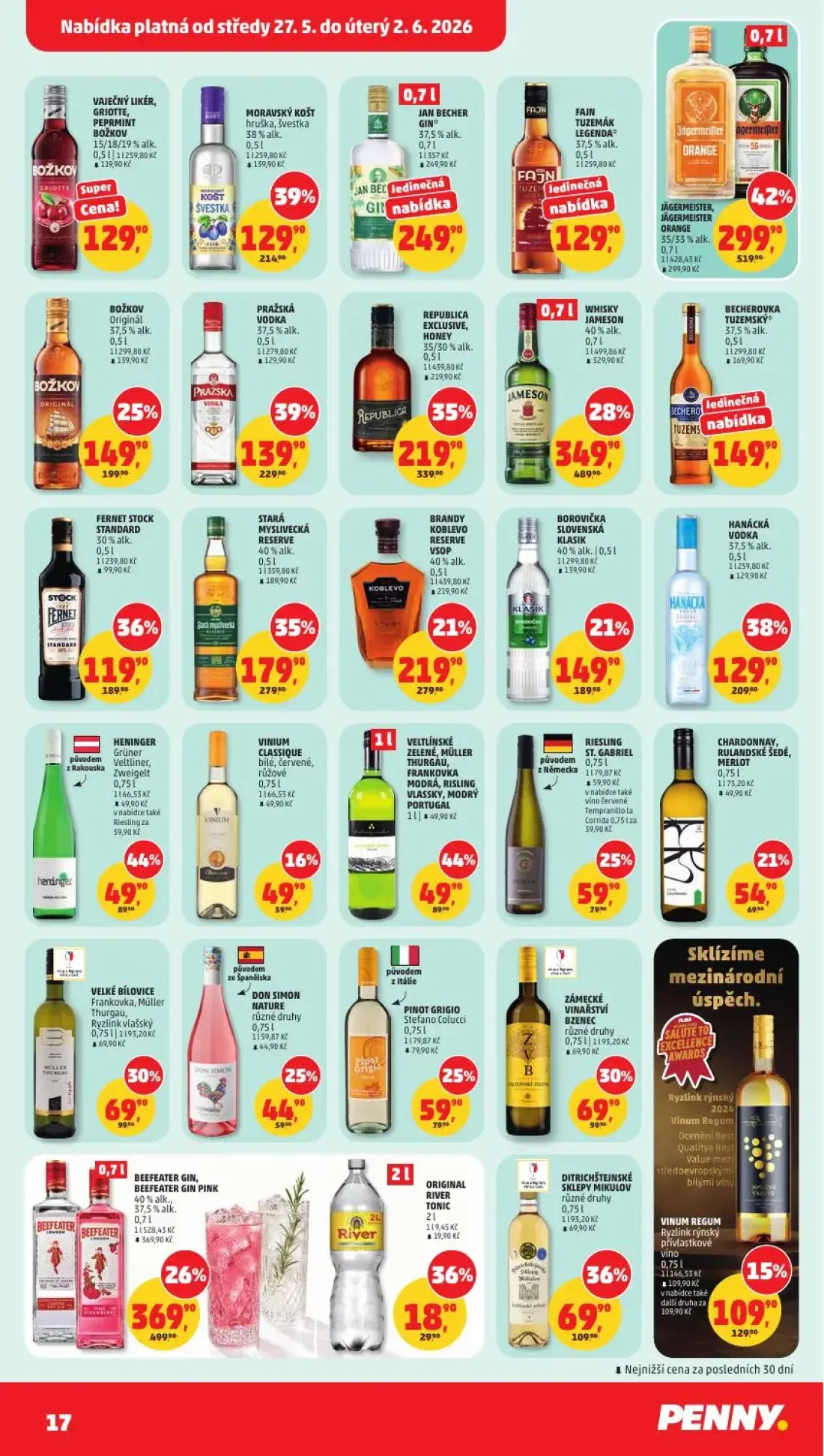 PENNY leták, strana 17 z 31 — CHARDONNAY, RULANDSKÉ ŠEDÉ, MERLOT