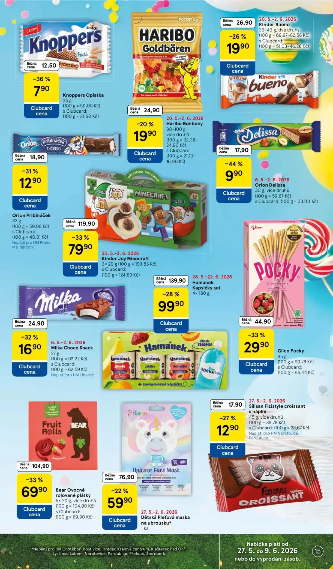 Tesco leták, strana 15 z 37 — Kinder Joy Minecraft