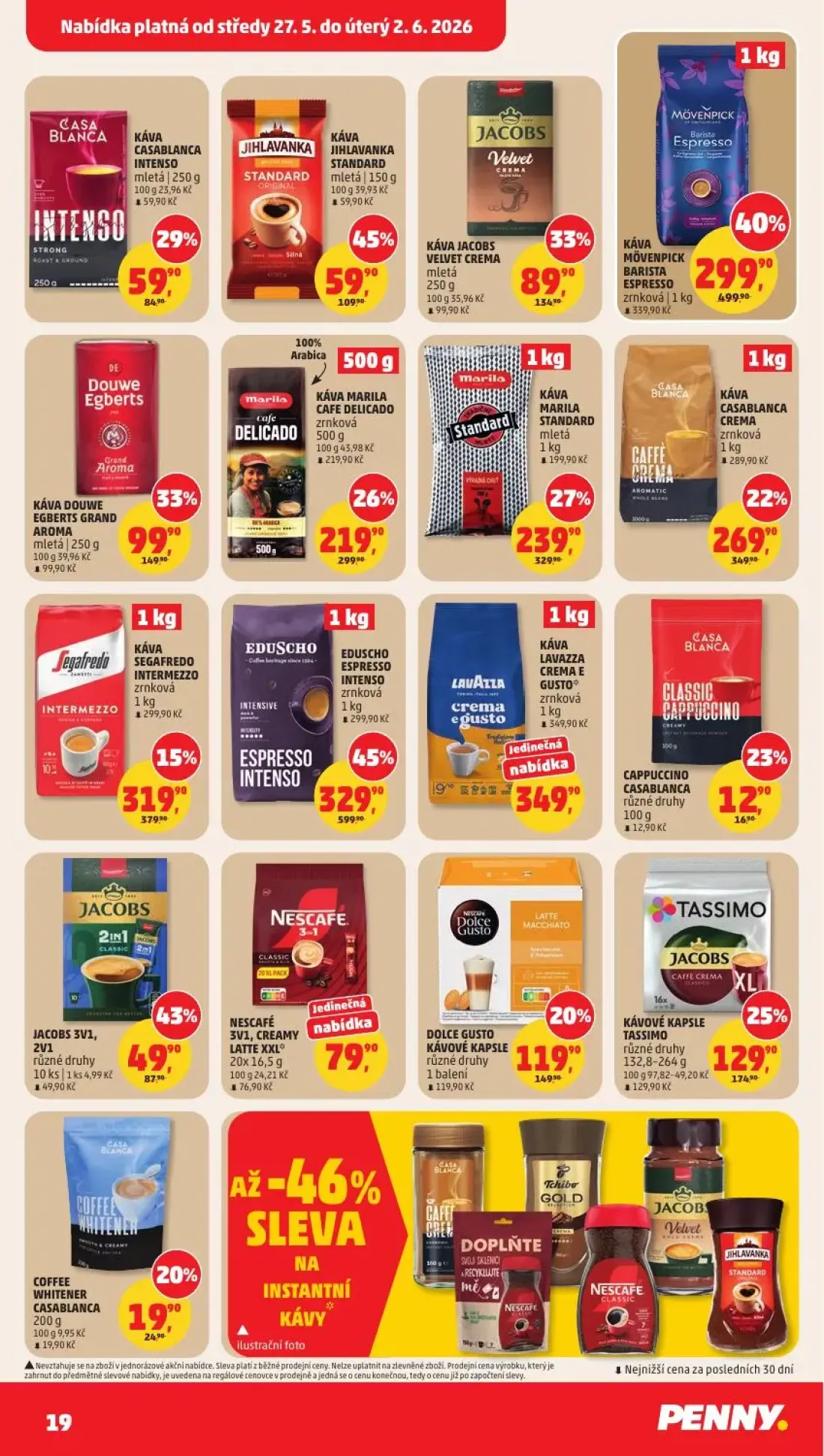 PENNY leták, strana 19 z 31 — KÁVA LAVAZZA CREMA E GUSTO* zrnková
