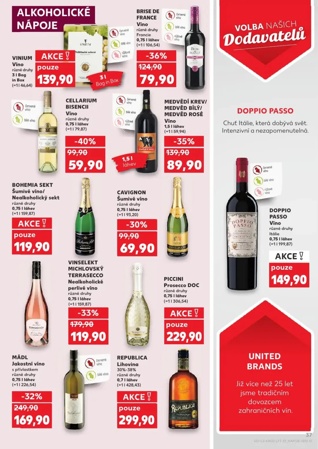 Kaufland leták, strana 37 z 52 — VINIUM Víno