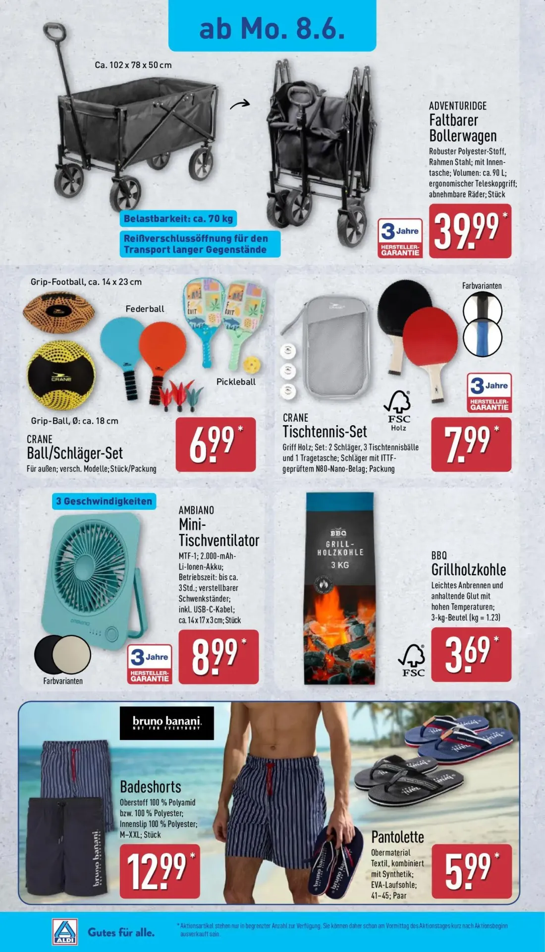 Aldi Nord Prospekt, Seite 4 von 15 — Badeshorts, Pantolette
