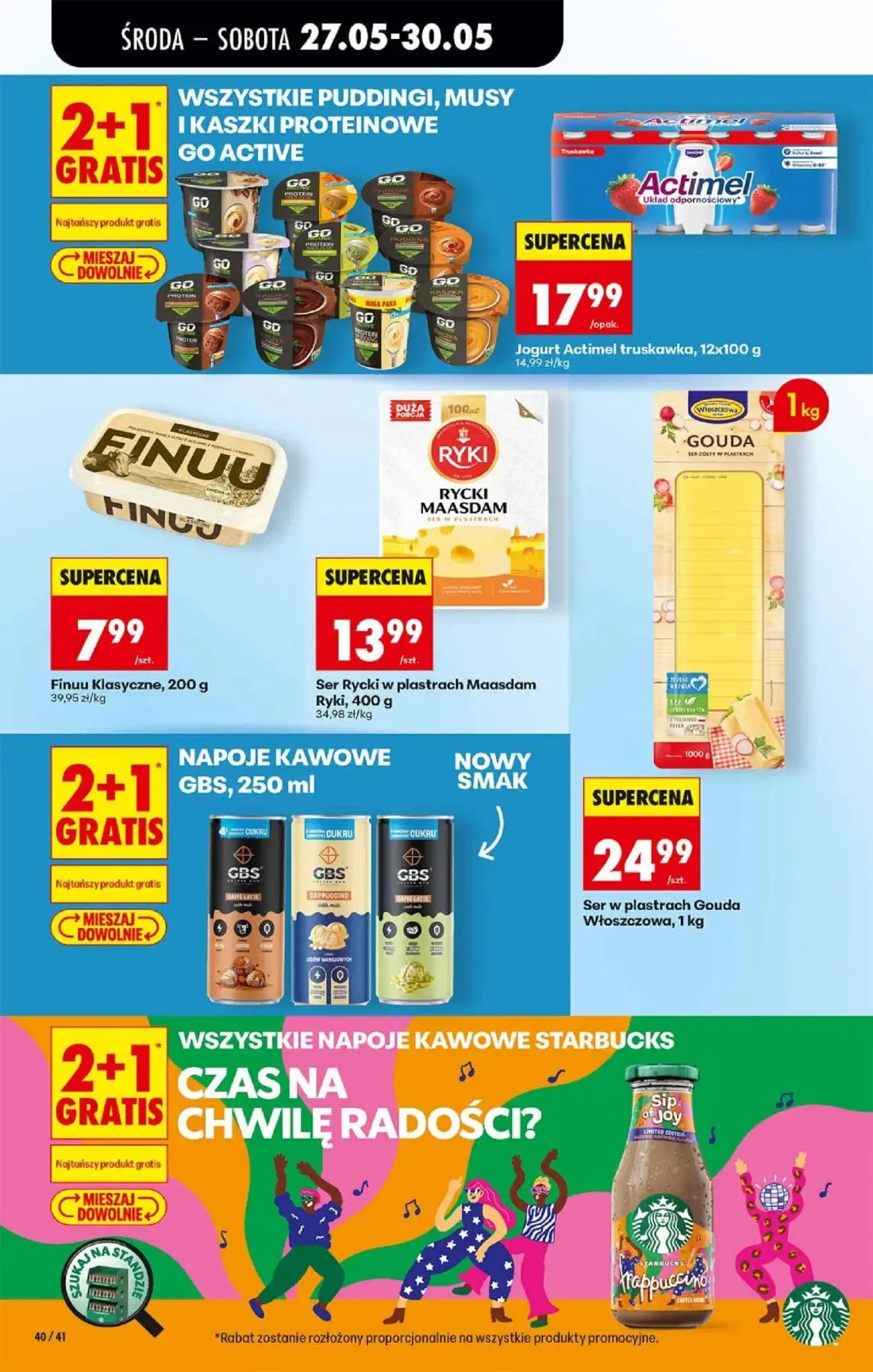 Biedronka gazetka, strona 40 z 72 — Ser Rycki w plastrach Maasdam Ryki, Ser w plastrach Gouda Włoszczowa