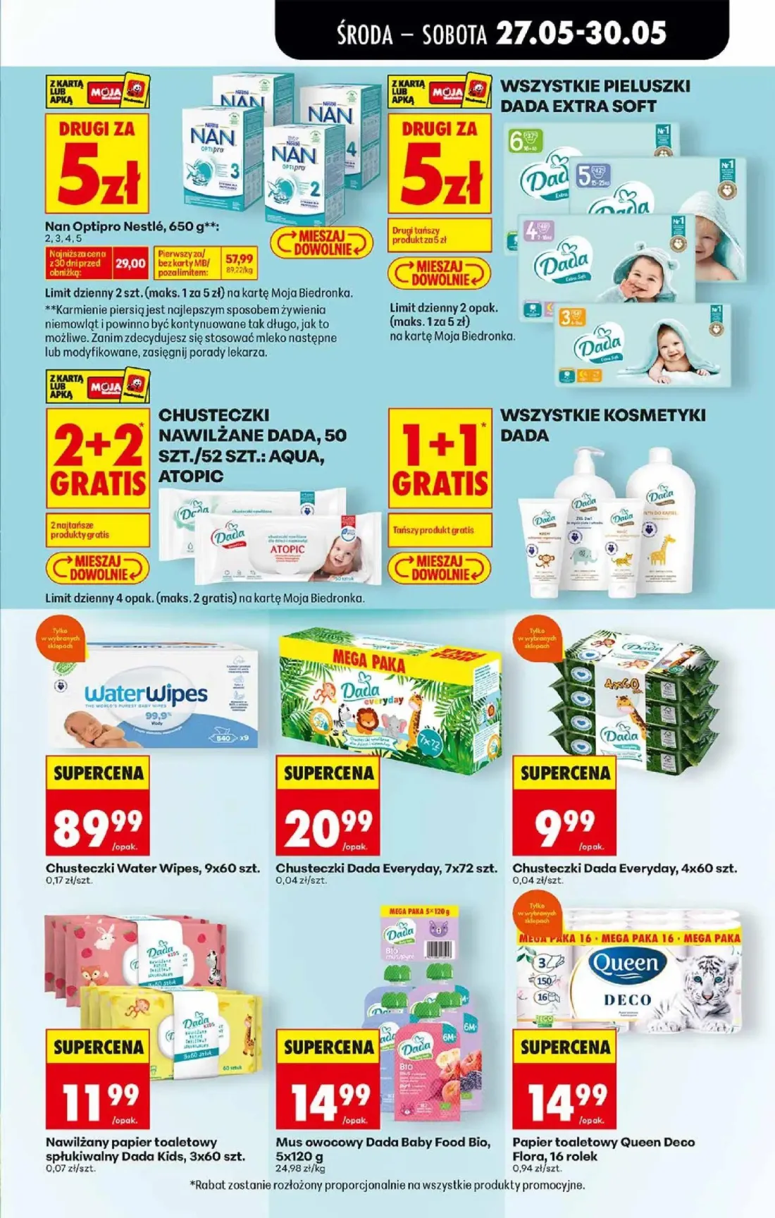 Biedronka gazetka, strona 53 z 72 — Wszystkie Pieluszki Dada Extra Soft, Chusteczki Dada Everyday, Chusteczki Dada Everyday