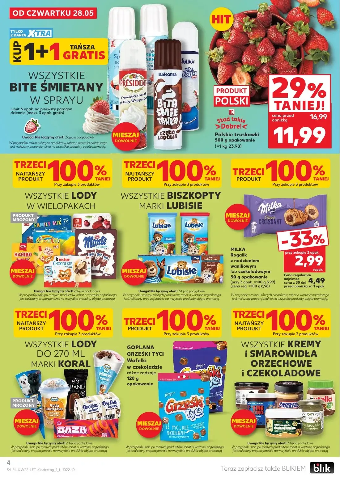 Kaufland gazetka, strona 4 z 70 — MILKA Rogalik z nadzieniem waniliowym lub czekoladowym