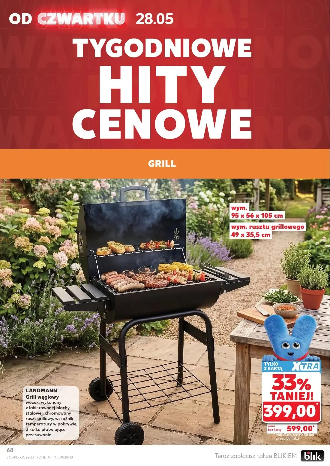 Kaufland gazetka, strona 68 z 70 — LANDMANN Grill węglowy