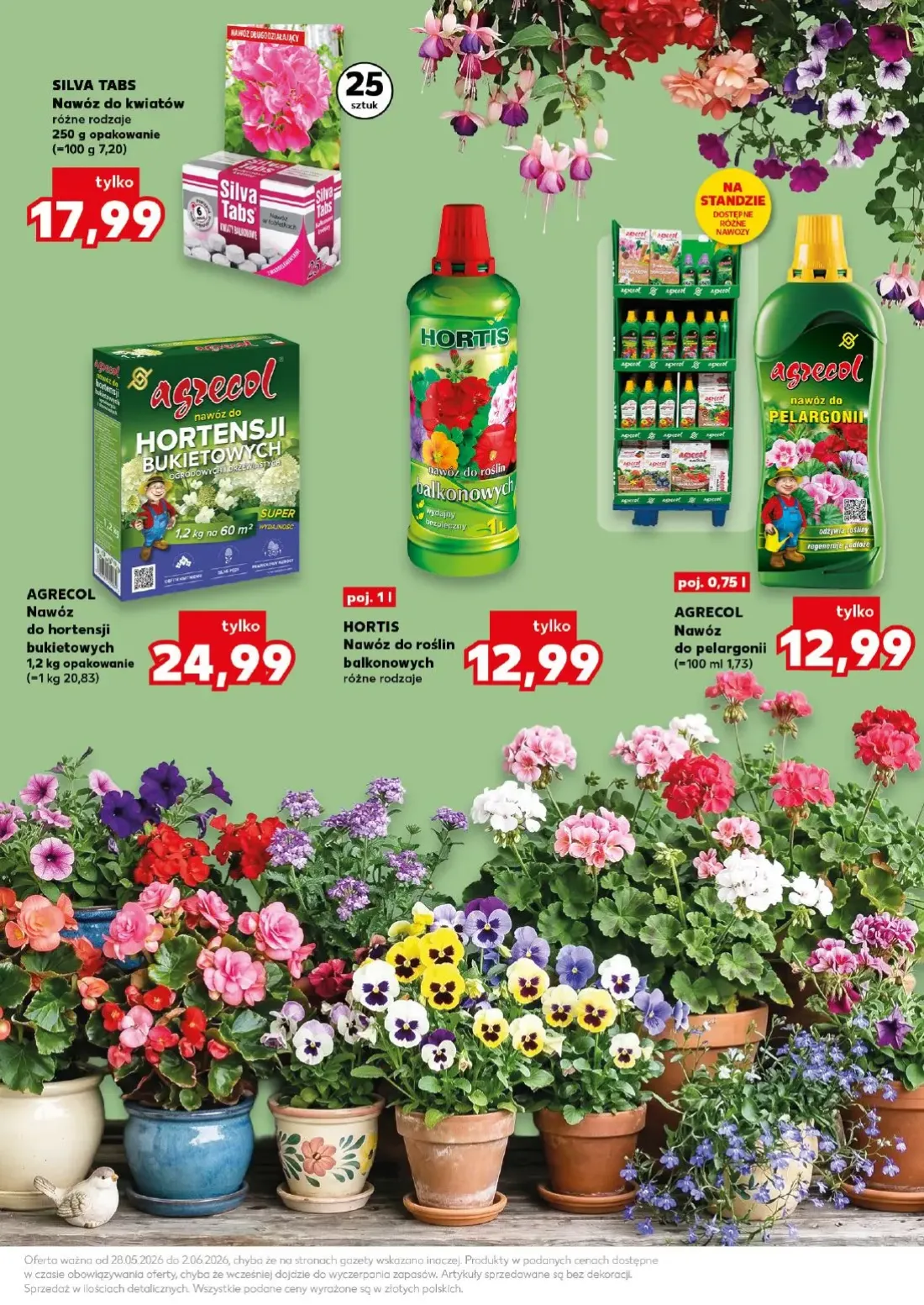 Kaufland gazetka, strona 7 z 22 — HORTIS Nawóz do roślin balkonowych, AGRECOL Nawóz do pelargonii