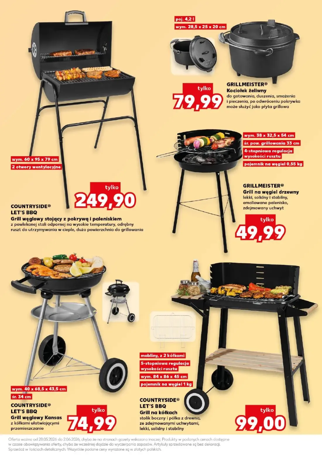 Kaufland gazetka, strona 17 z 22 — COUNTRYSIDE® LET'S BBQ Grill węglowy stojący z pokrywą i paleniskiem