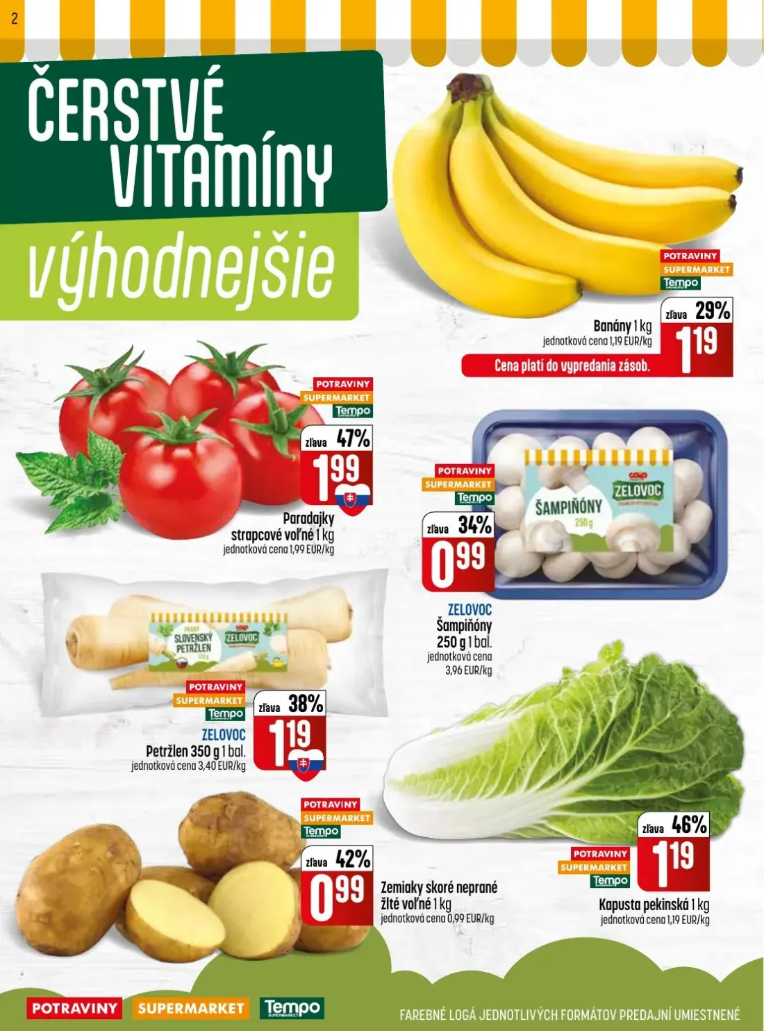 Coop Jednota leták, strana 2 z 28 — Banány
