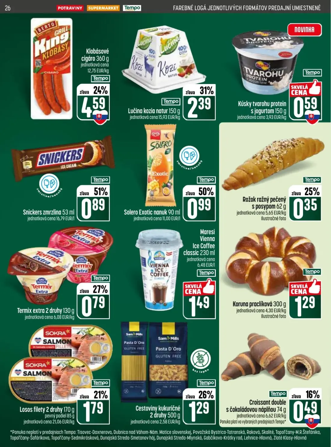 Coop Jednota leták, strana 26 z 28 — Klobásové cigáro