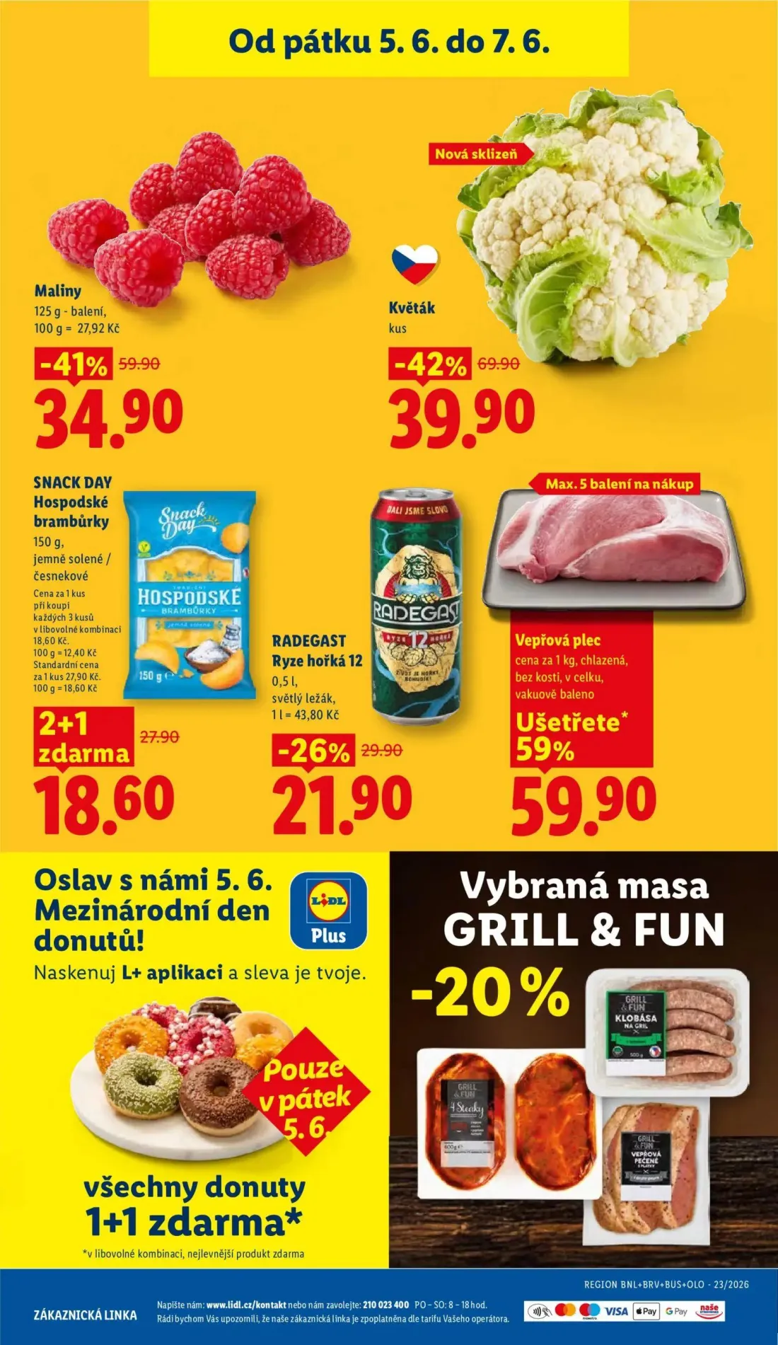 Lidl leták, strana 43 z 51 — Maliny, RADEGAST Ryze hořká 12
