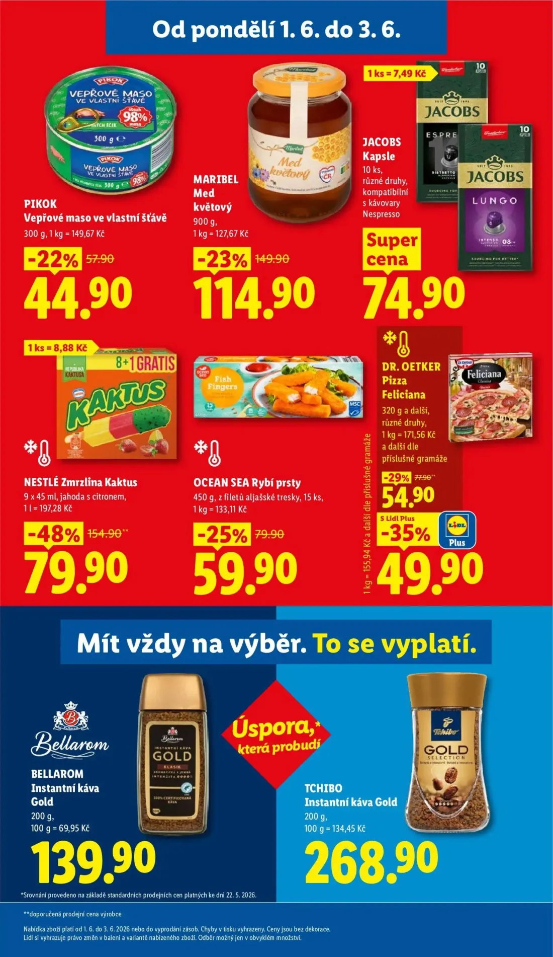 Lidl leták, strana 21 z 53 — BELLAROM Instantní káva Gold, TCHIBO Instantní káva Gold