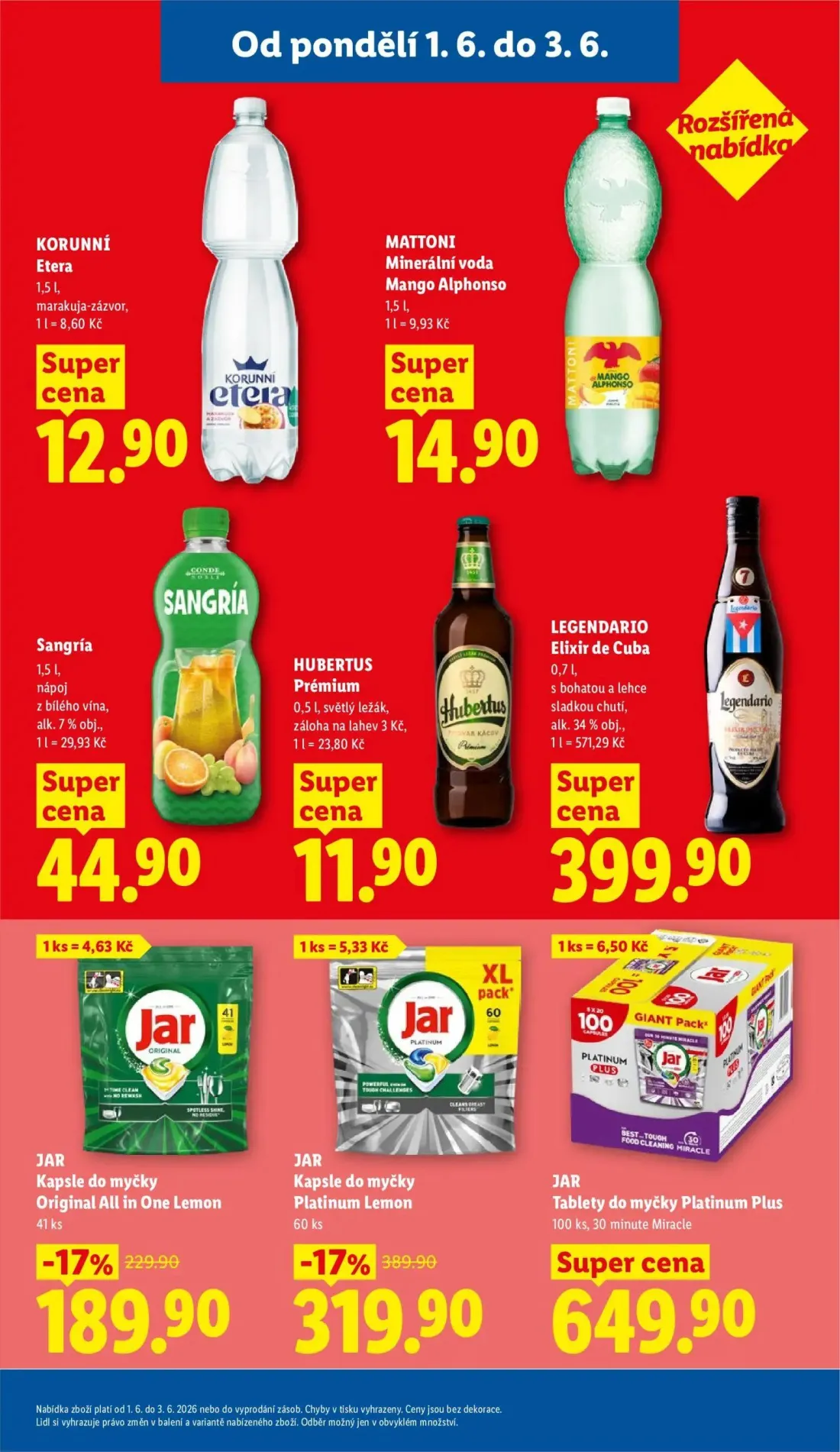 Lidl leták, strana 26 z 53 — JAR Kapsle do myčky Platinum Lemon, JAR Kapsle do myčky Original All in One Lemon, KORUNNÍ Etera