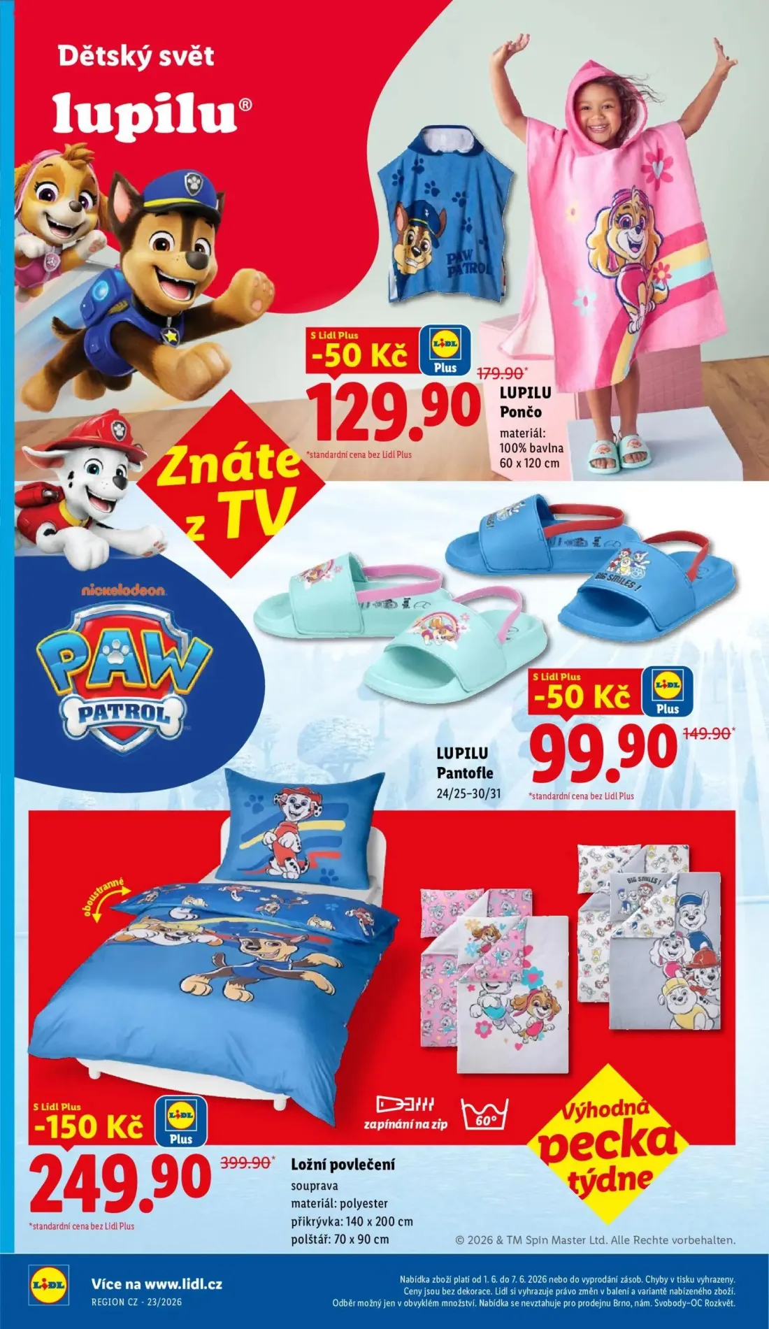 Lidl leták, strana 38 z 53 — LUPILU Pončo, LUPILU Pantofle