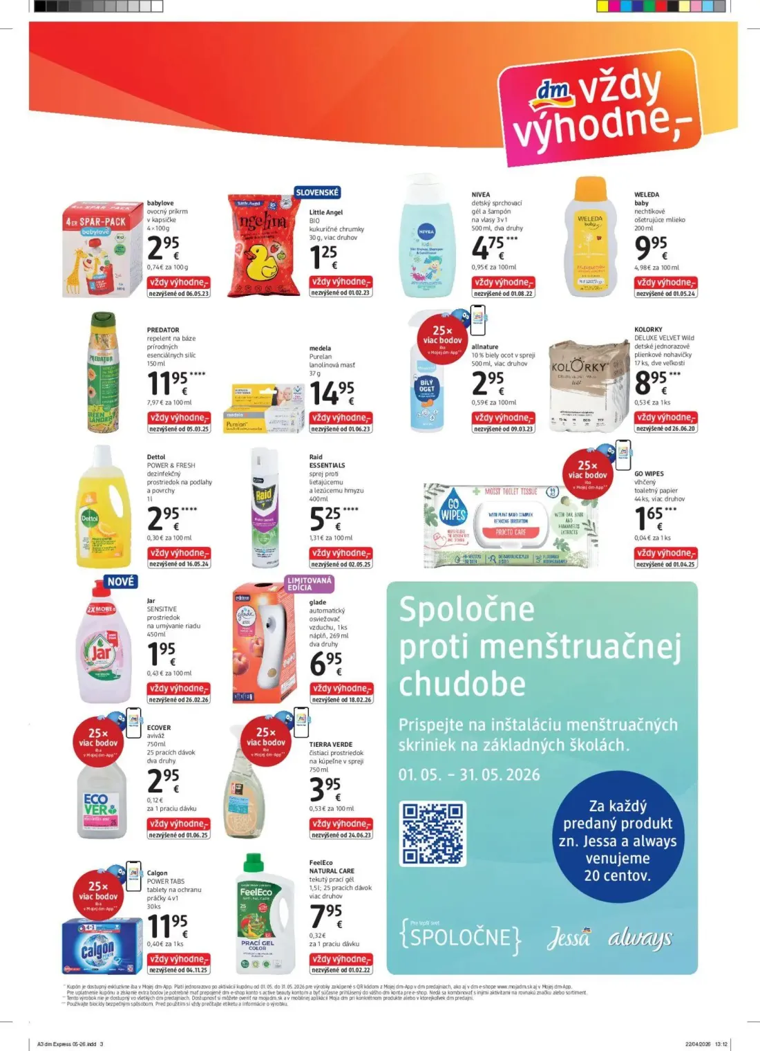 DM Drogerie leták, strana 3 z 4 — babylove ovocný príkrm v kapsičke, Little Angel BIO kukuričné chrumky, NIVEA detský sprcho…