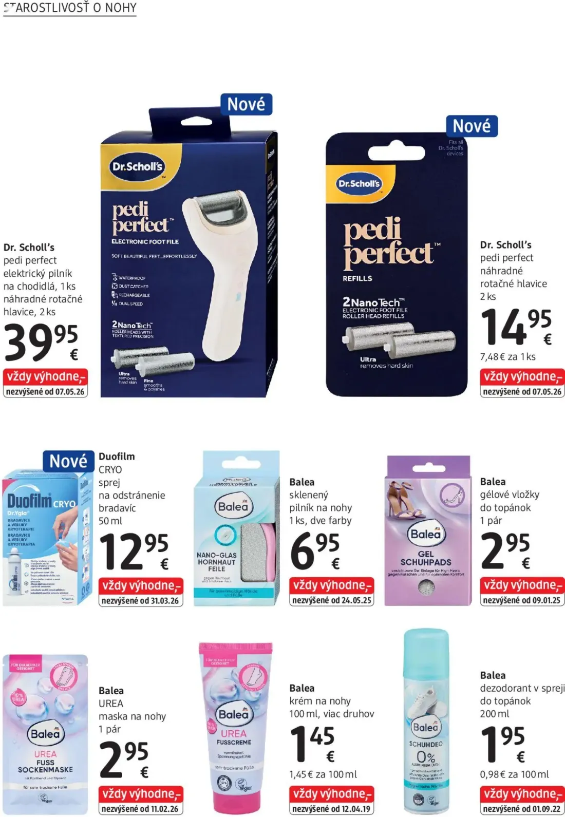 DM Drogerie leták, strana 16 z 32 — Dr. Scholl's pedi perfect elektrický pilník na chodidlá, Dr. Scholl's pedi perfect náhra…