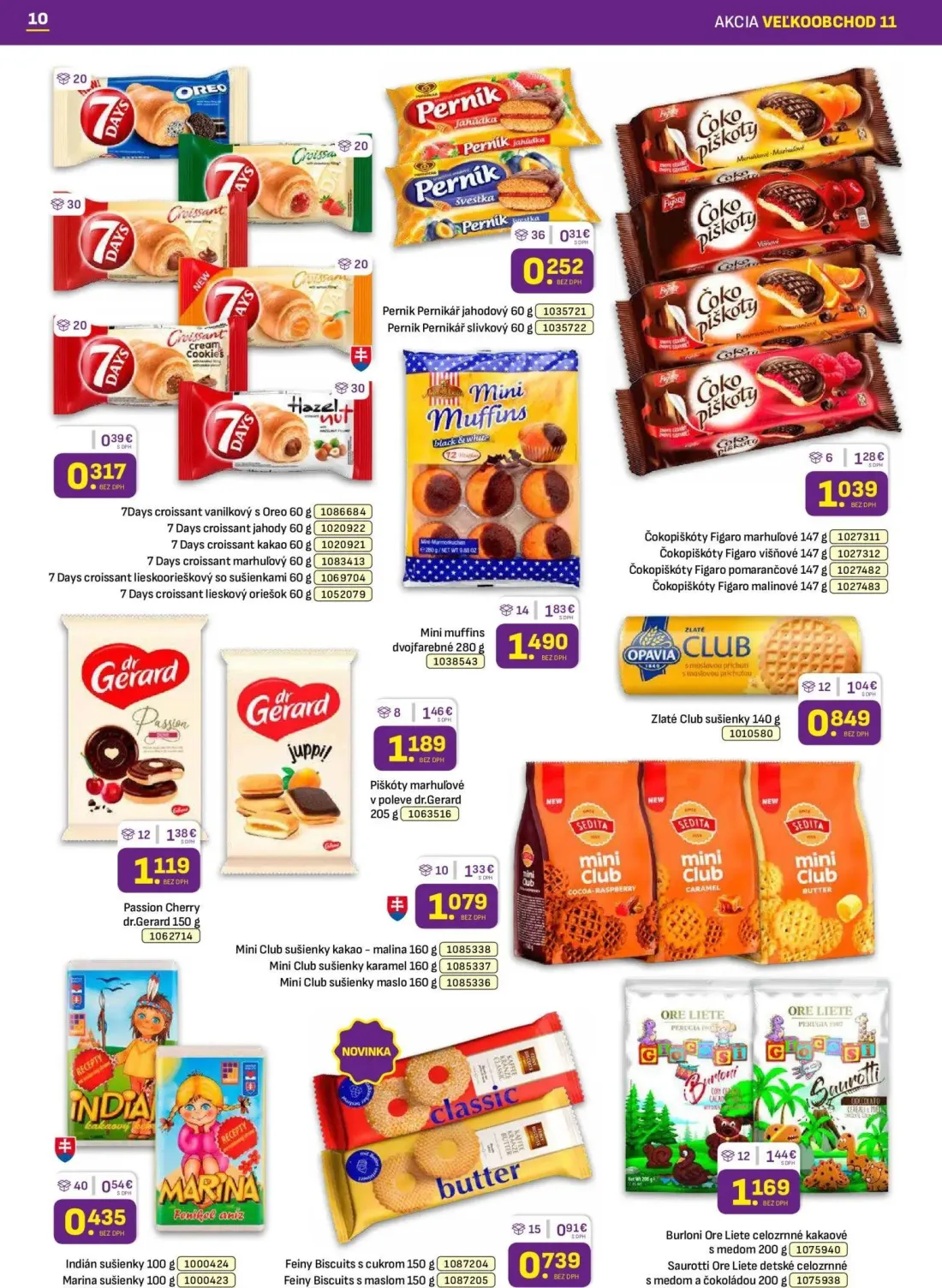 Libex leták, strana 10 z 36 — 7Days croissant vanilkový s Oreo, 7 Days croissant jahody, 7 Days croissant kakao