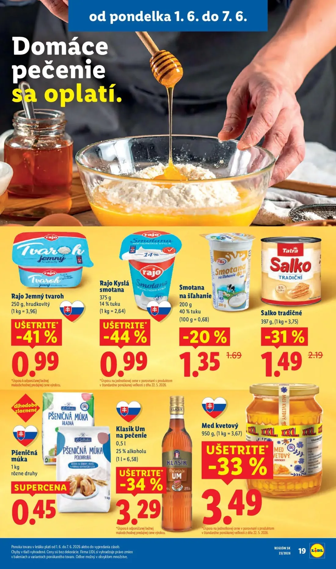 Lidl leták, strana 29 z 97 — Salko tradičné, Smotana na šľahanie, Rajo Jemný tvaroh
