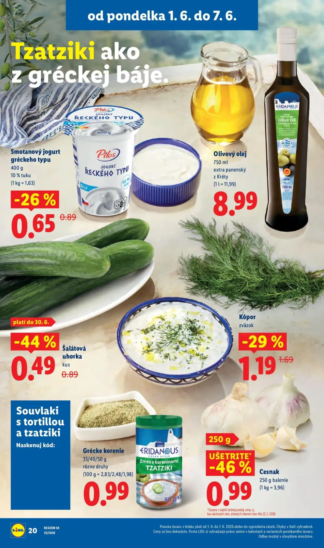 Lidl leták, strana 30 z 97 — Kôpor, Šalátová uhorka, Smotanový jogurt gréckeho typu