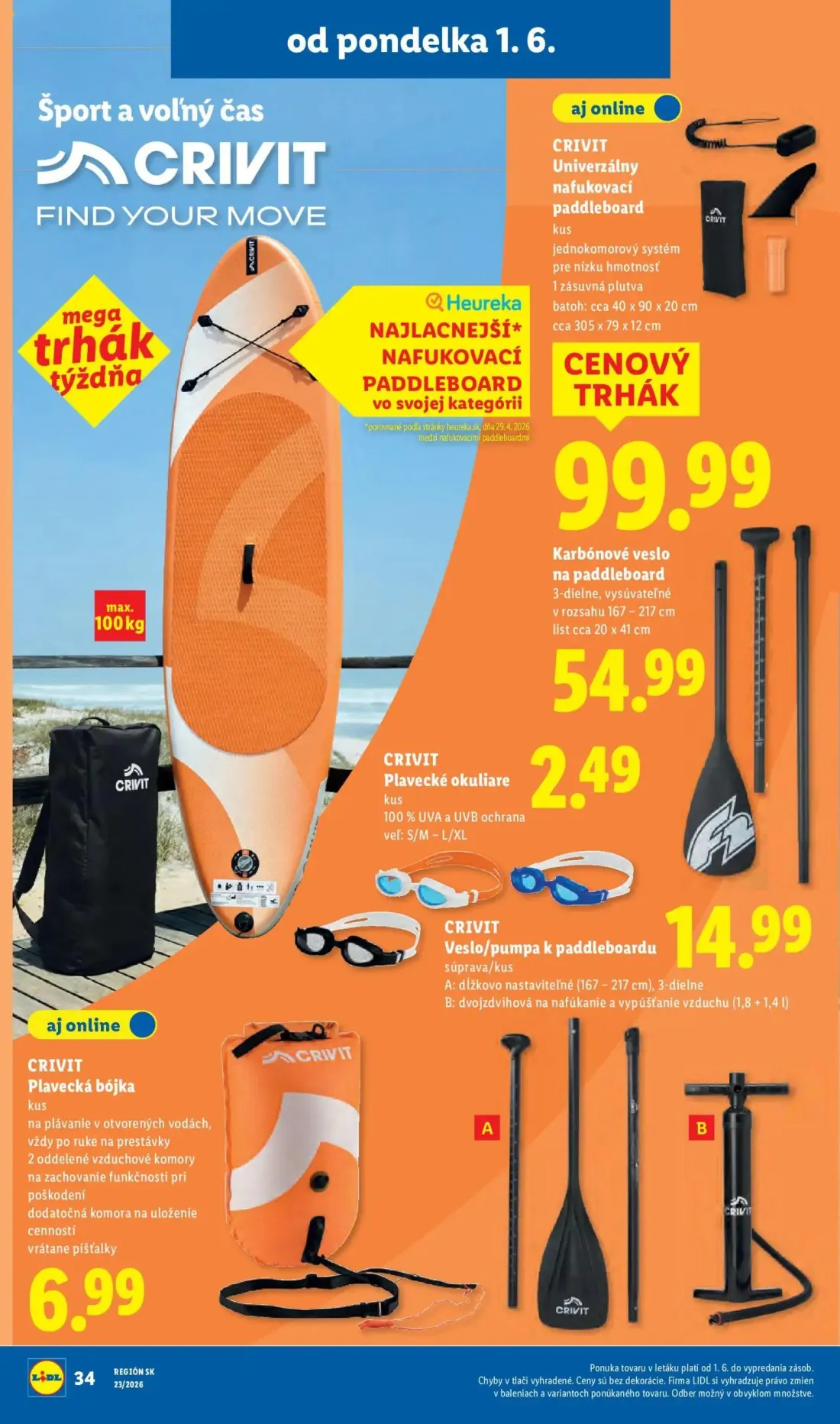 Lidl leták, strana 48 z 97 — CRIVIT Plavecká bójka