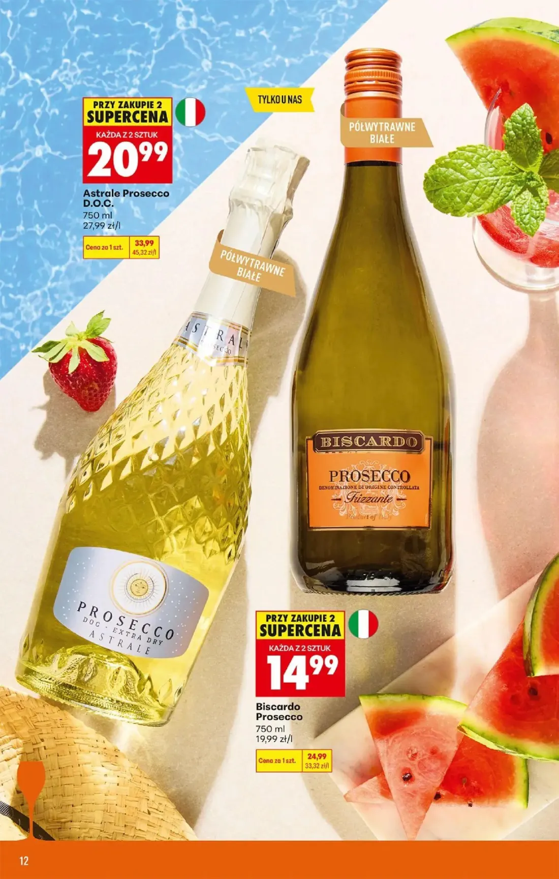 Biedronka gazetka, strona 12 z 36 — Astrale Prosecco D.O.C., Biscardo Prosecco