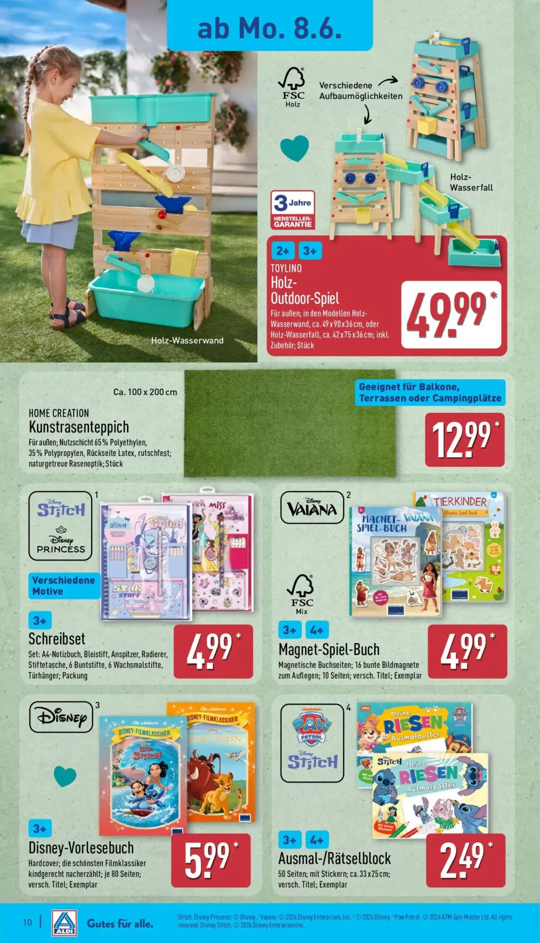 Aldi Nord Prospekt, Seite 14 von 39 — TOYLINO Holz-Outdoor-Spiel