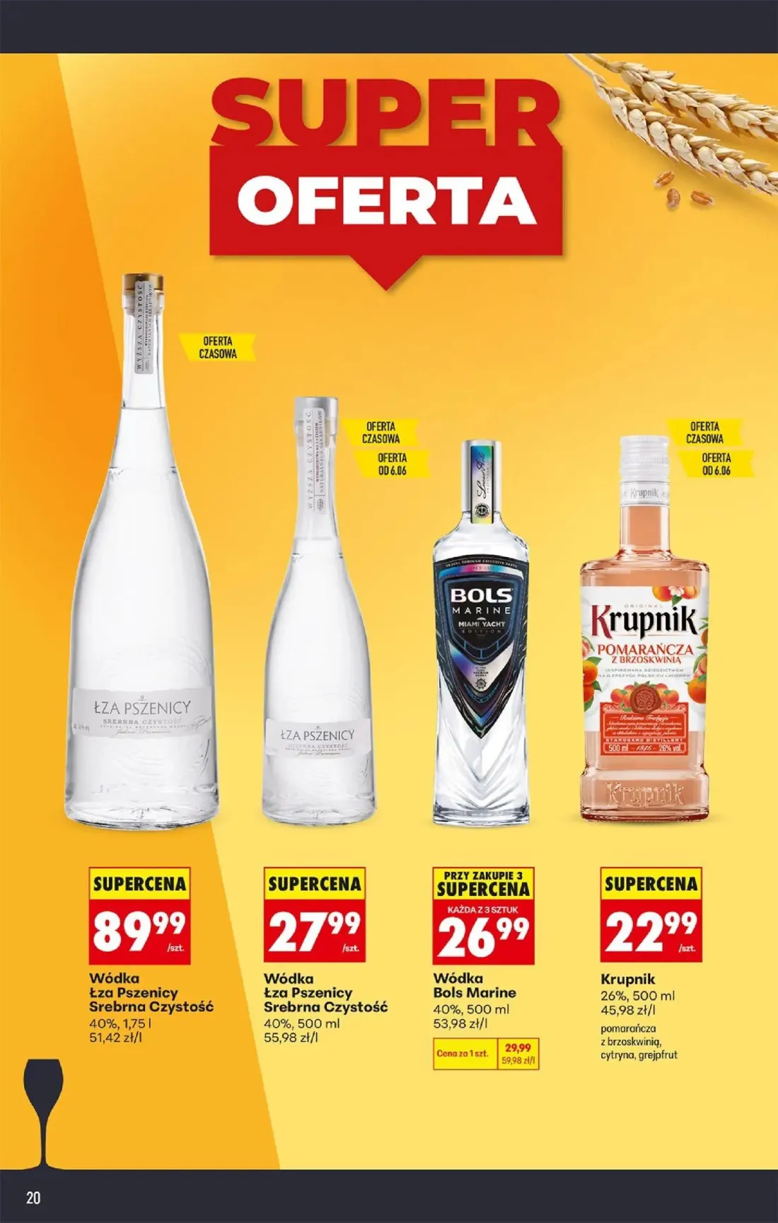 Biedronka gazetka, strona 20 z 36 — Wódka Bols Marine, Wódka Łza Pszenicy Srebrna Czystość, Wódka Łza Pszenicy Srebrna Czyst…