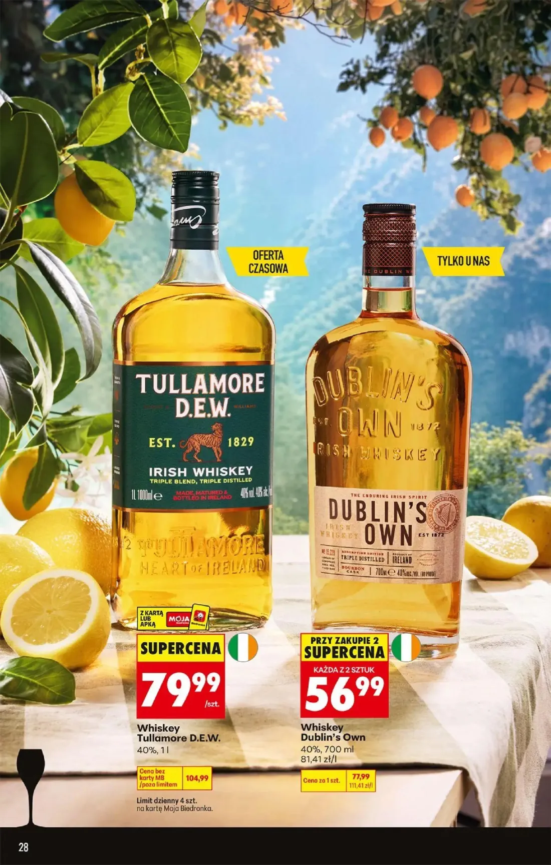 Biedronka gazetka, strona 28 z 36 — Whiskey Tullamore D.E.W., Whiskey Dublin's Own