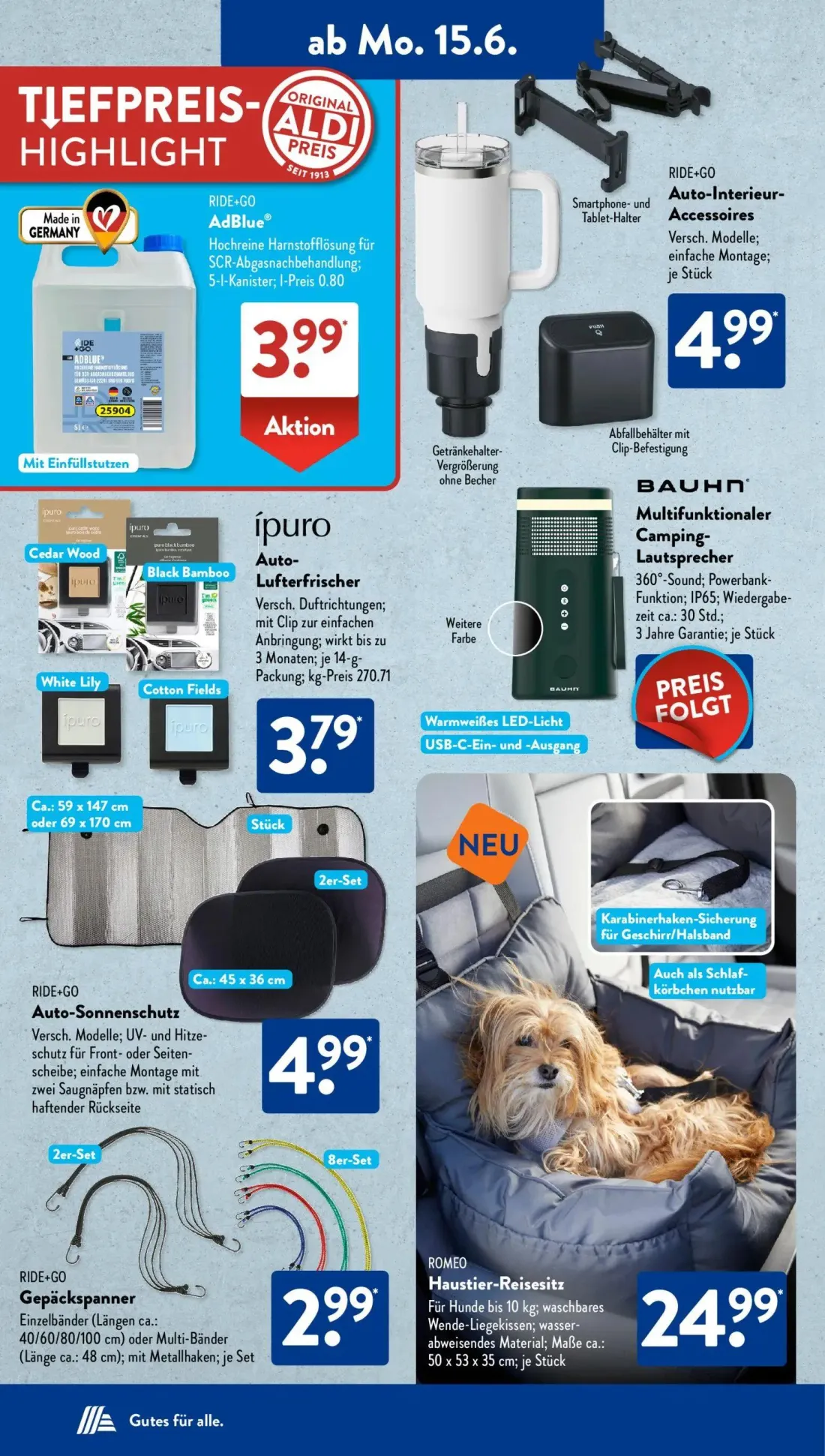 Aldi Süd Prospekt, Seite 4 von 25 — AdBlue®, Auto-Interieur-Accessoires, Auto-Lufterfrischer