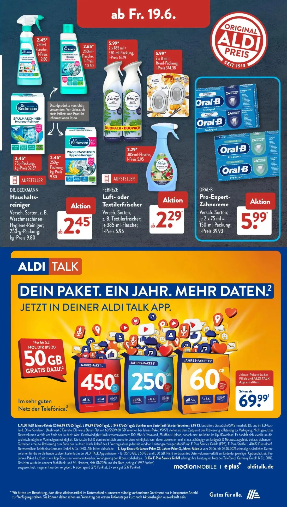 Aldi Süd Prospekt, Seite 17 von 25 — Dr. Beckmann Kühlschrank Hygiene Reiniger, Dr. Beckmann Waschmaschinen Reiniger All-in-…