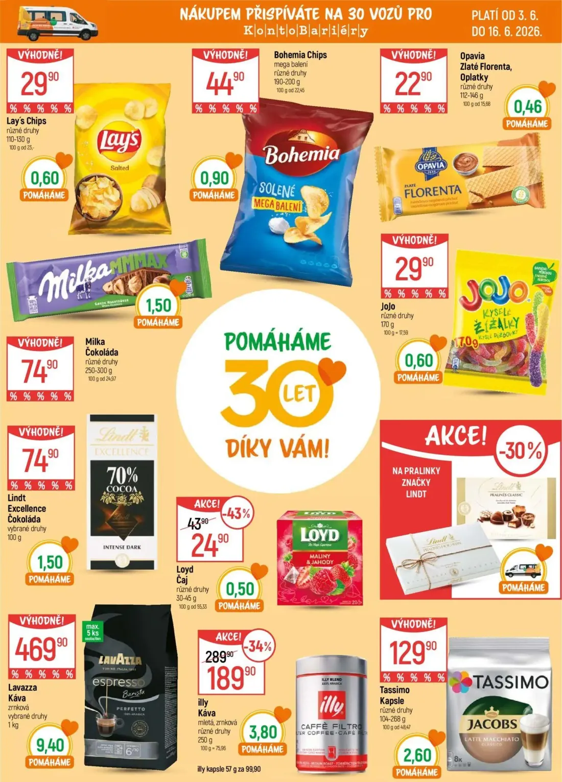 GLOBUS leták, strana 15 z 49 — Lay's Chips, Milka Čokoláda, Bohemia Chips