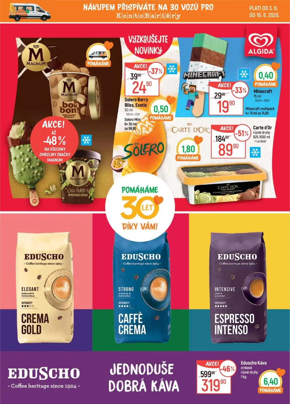 GLOBUS leták, strana 16 z 49 — Carte d'Or, Solero Berry Bliss, Exotic, Minecraft