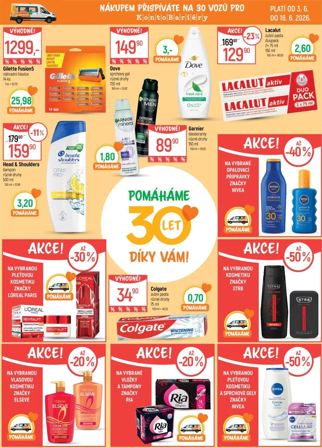 GLOBUS leták, strana 19 z 49 — Lacalut zubní pasta duopack, Head & Shoulders šampon, Gillette Fusion5 náhradní hlavice