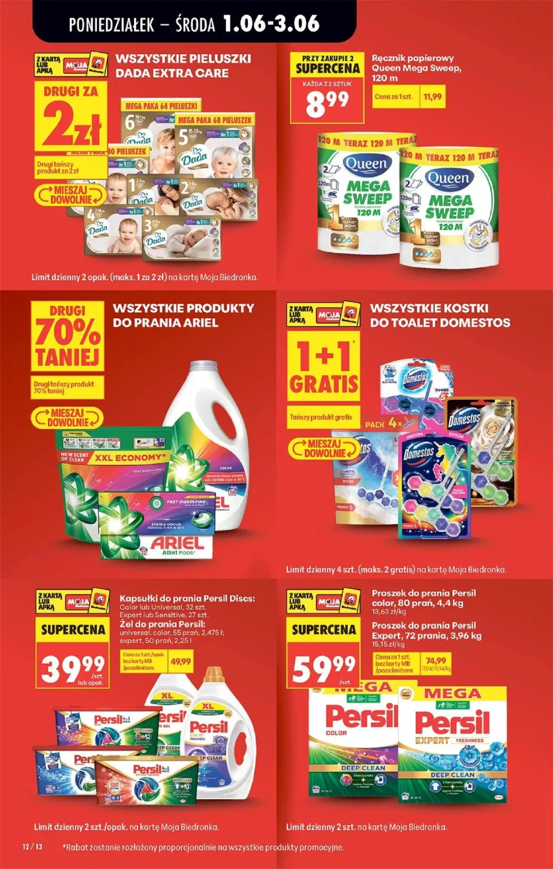Biedronka gazetka, strona 18 z 95 — Proszek do prania Persil color, Proszek do prania Persil Expert, Kapsułki do prania Pers…
