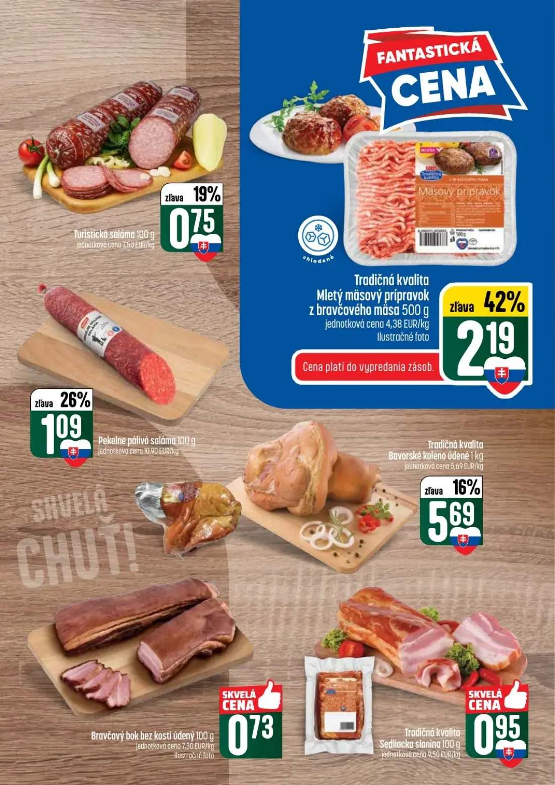 Coop Tempo leták, strana 17 z 60 — Turistická saláma, Mletý mäsový prípravok z bravčového mäsa, Pekelne pálivá saláma