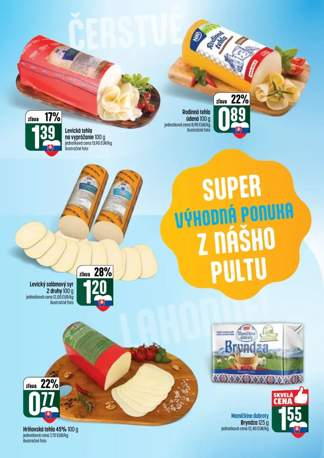 Coop Tempo leták, strana 22 z 60 — Levická tehla, Rodinná tehla údená, Levický salámový syr 2 druhy