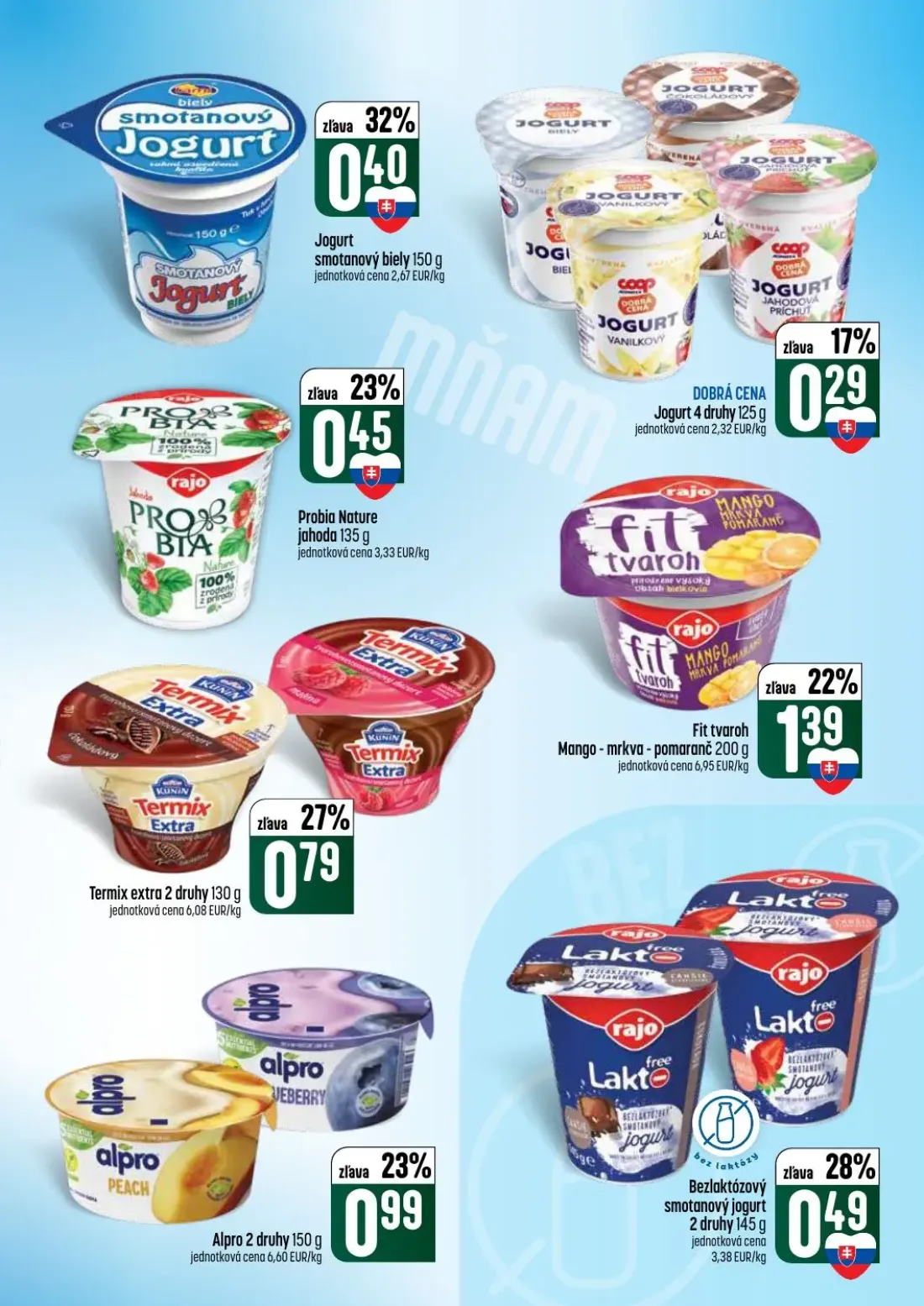 Coop Tempo leták, strana 25 z 60 — Jogurt smotanový biely, Jogurt, Probia Nature jahoda