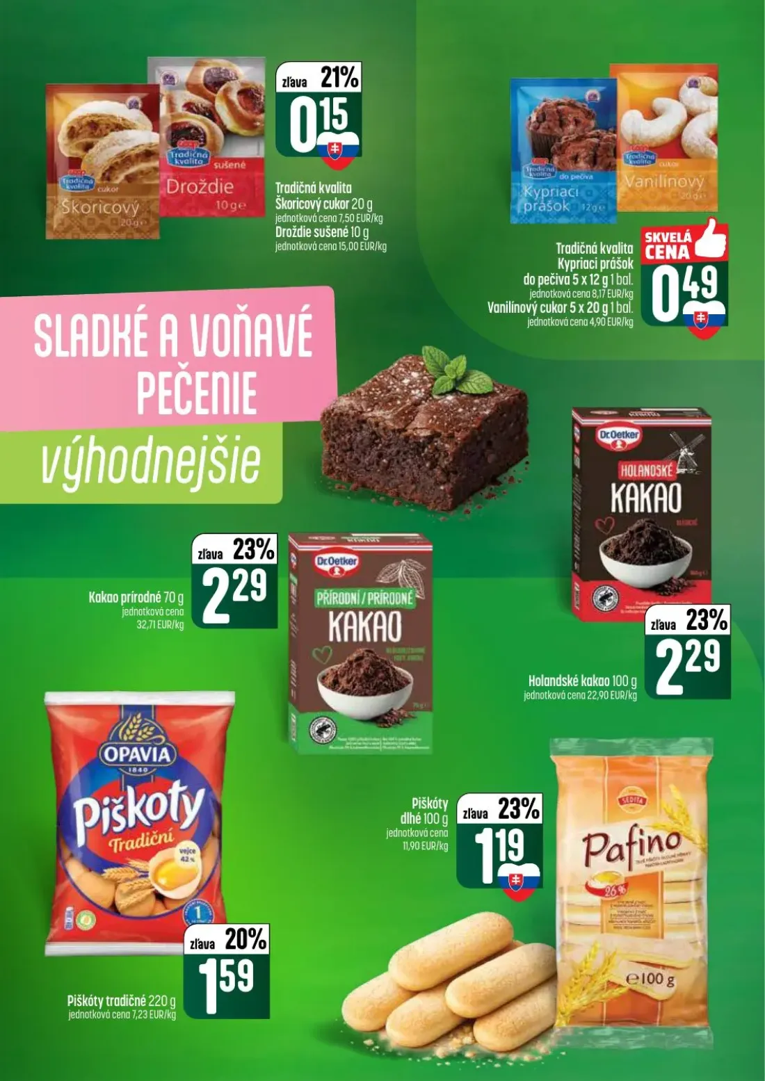 Coop Tempo leták, strana 38 z 60 — Tradičná kvalita Škoricový cukor, Droždie sušené, Tradičná kvalita Kypriaci prášok do peč…