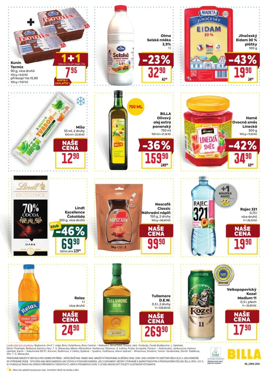 Billa leták, strana 3 z 4