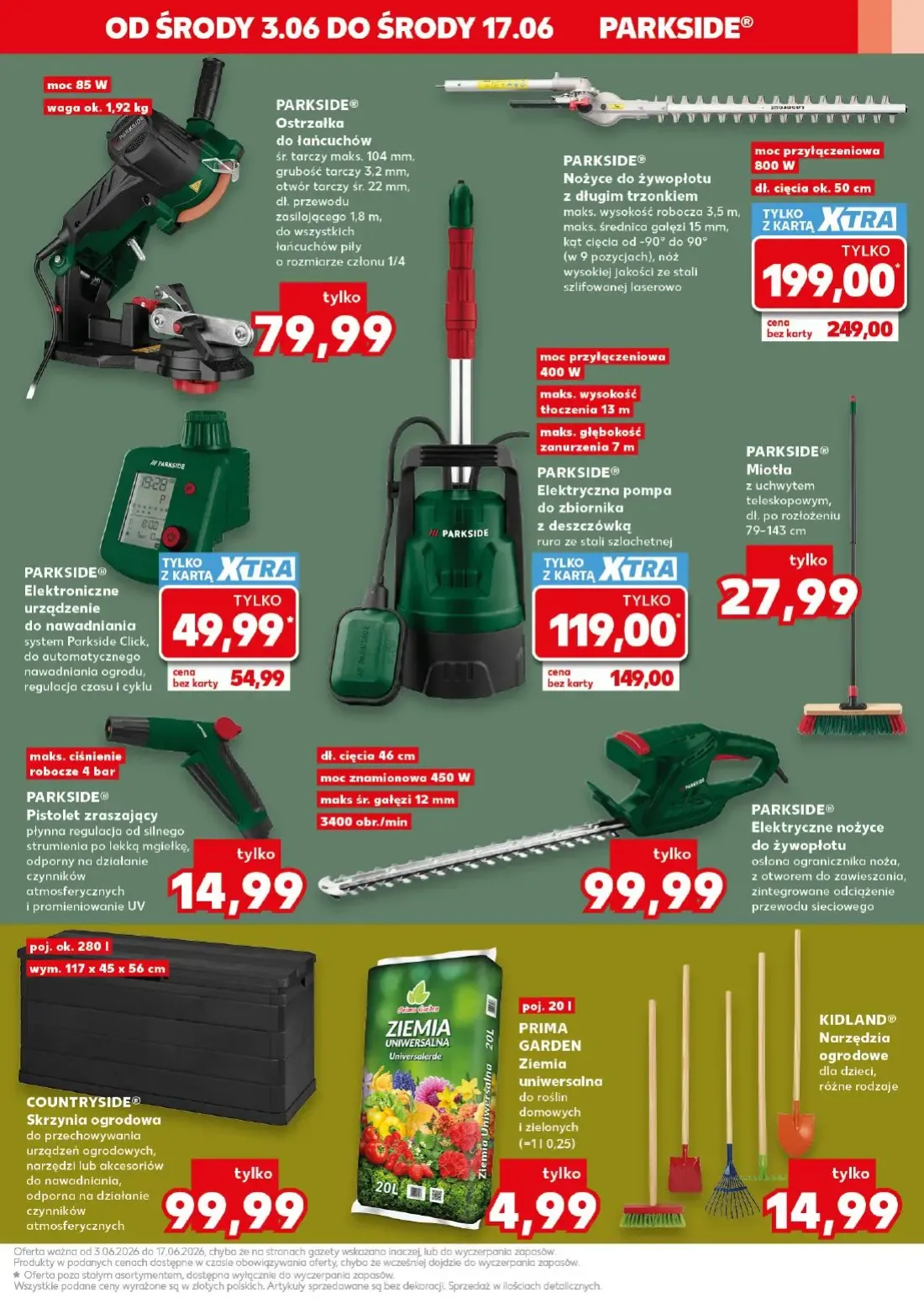 Kaufland gazetka, strona 7 z 18 — PARKSIDE® Nożyce do żywopłotu z długim trzonkiem, PARKSIDE® Elektryczna pompa do zbiornika…