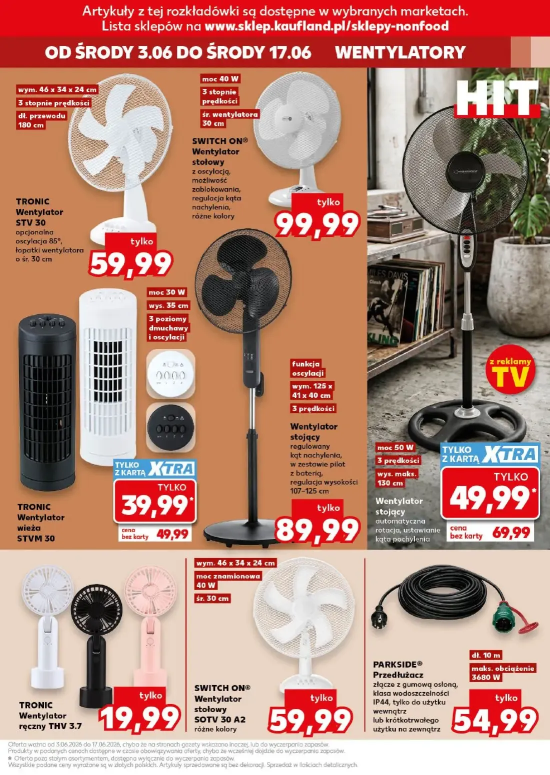 Kaufland gazetka, strona 9 z 18 — Wentylator stojący, TRONIC Wentylator wieża STVM 30, TRONIC Wentylator STV 30