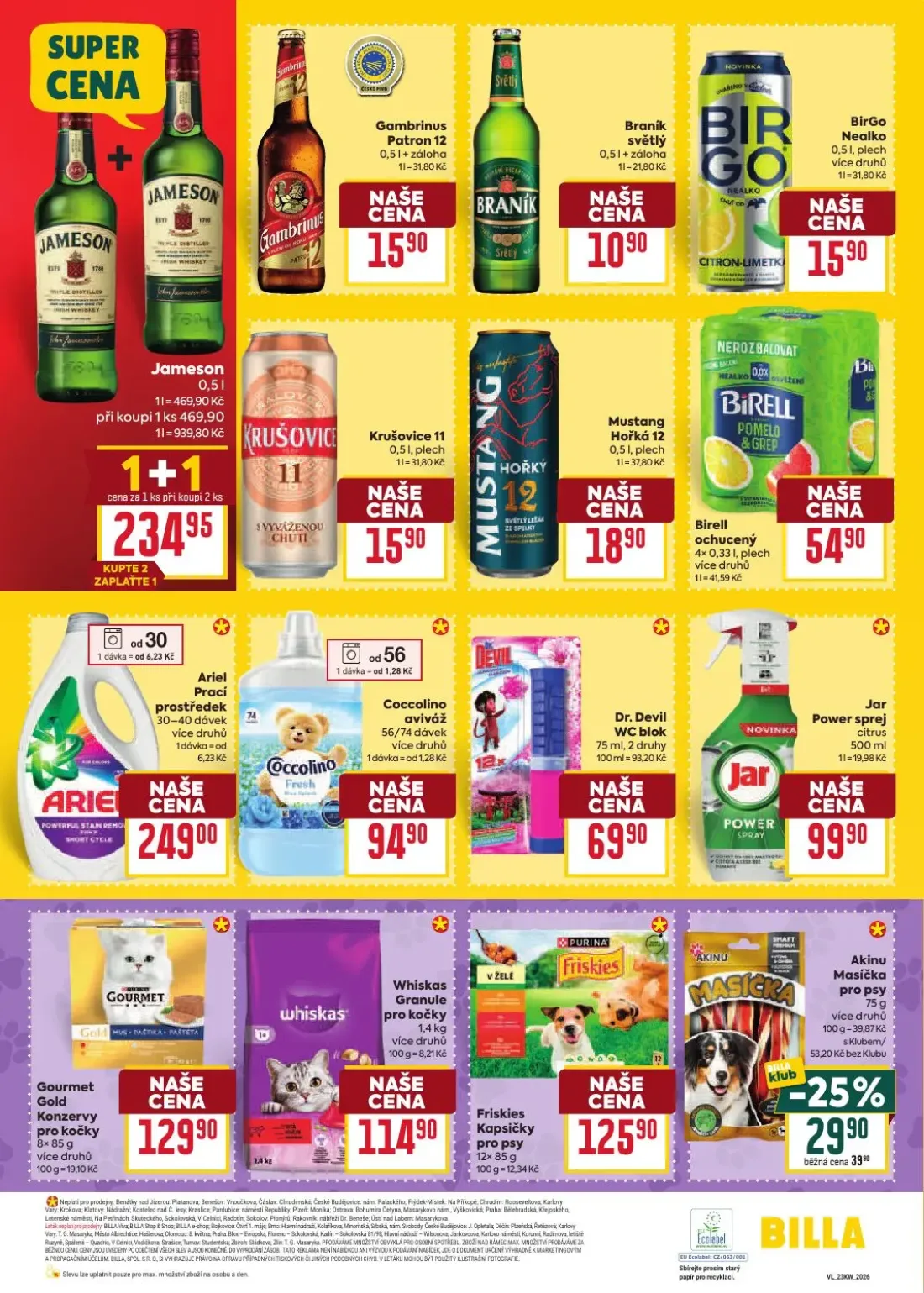 Billa leták, strana 26 z 34 — Gambrinus Patron 12, Braník světlý